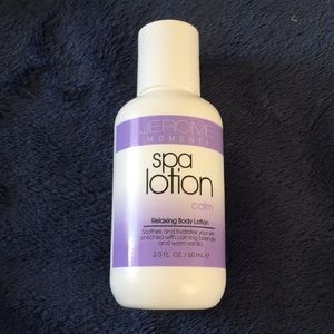 Jerome Moments spa lotion in calm lavender